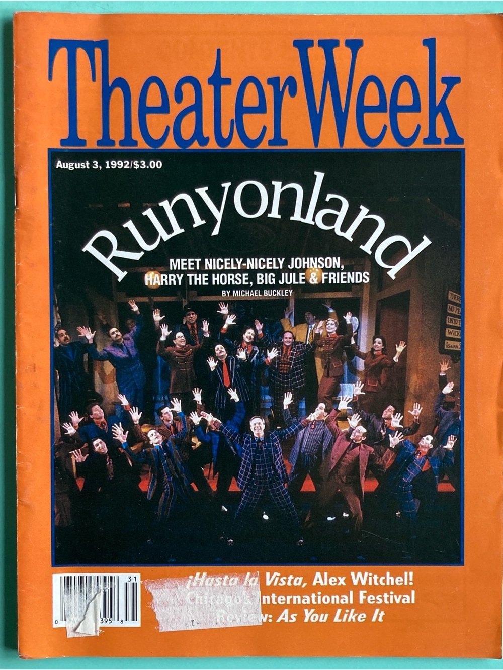 RUNYONLAND REGULARS Guys and Dolls Theater Week Magazine August 3 1992 - RESIDUE